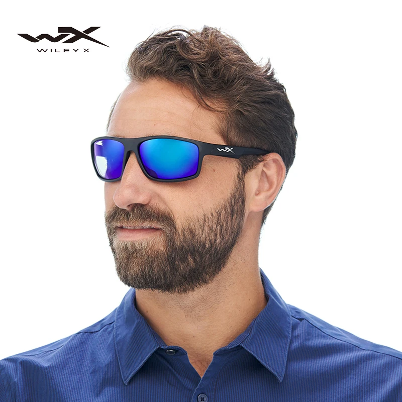 

2021NEW WX Wileyx Brand Sports Sunglasses Men HD Polarized Sun Glasses TR90 Square Frame Reflective Coating Mirror Lens UV400