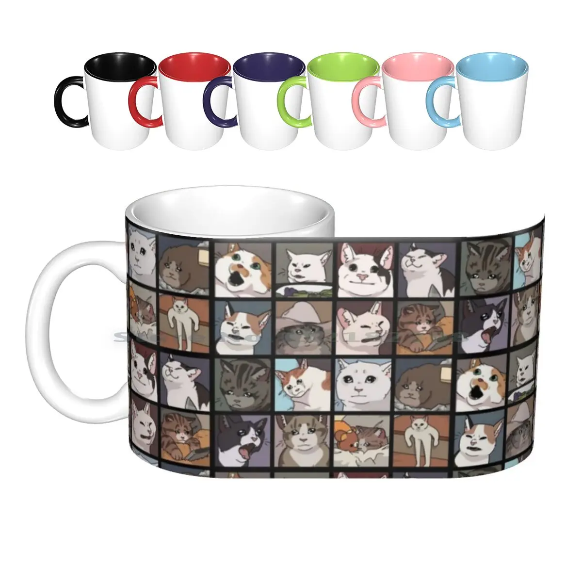 

Meme Cats 2.0 Ceramic Mugs Coffee Cups Milk Tea Mug Cats Kitten Cat Kittens Meow Meme Crying Crying Cats Crying Cat Meme Cat