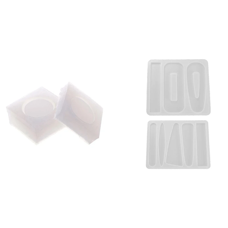 

1Set DIY Round Silicone Storage Box Mold & 2Pcs Silicone Epoxy Resin Mold Jewelry Making Tools DIY Hairpin Acrylic Mold