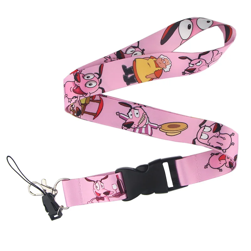 P3990 Dongmanli отвага трусливая собака брелок Lanyards держатель удостоверения личности ID карта Пропуск Тренажерный зал мобильный бейдж держатель ключевой ремень