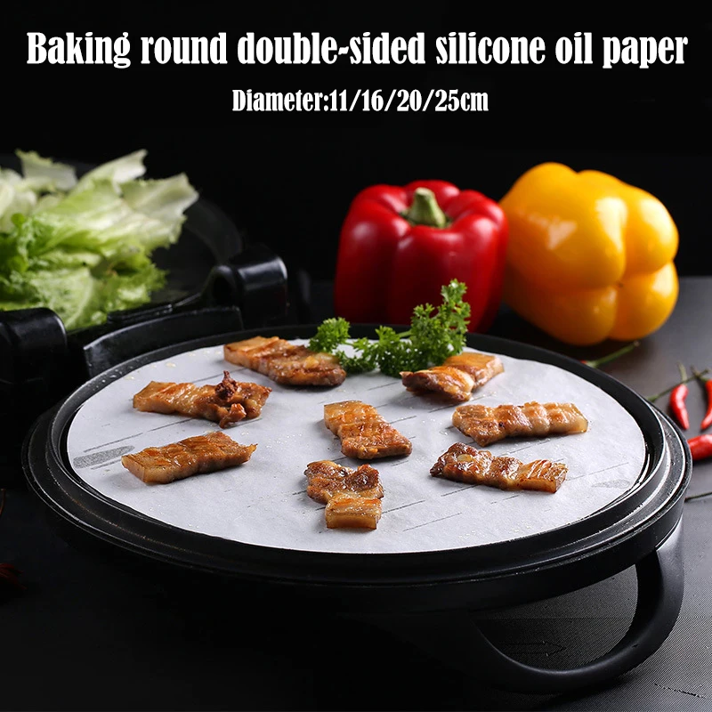 40/48/72 шт противень пергамент антипригарная круглая бумага для тостерной печи