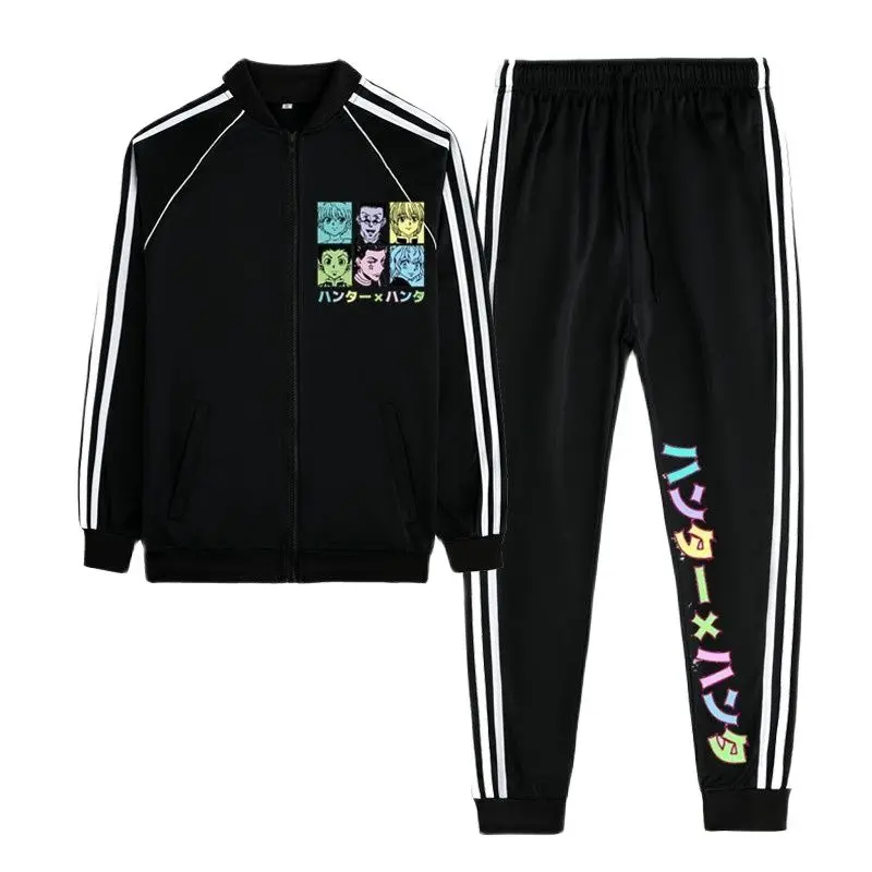 

Men's solid color printing casual suit autumn new men's hoodie + pants two-piece track suit fashion sportswear suit for men 2 pi