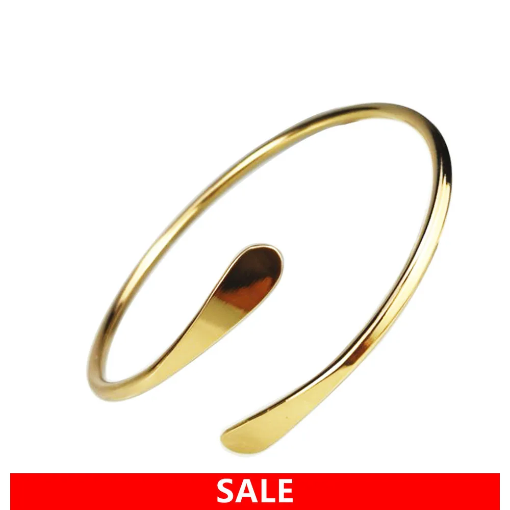10 pcs Gold Blank Brass Bangles Smooth Oval Stacking Adjustable Open Cuff Bracelets Wholesale
