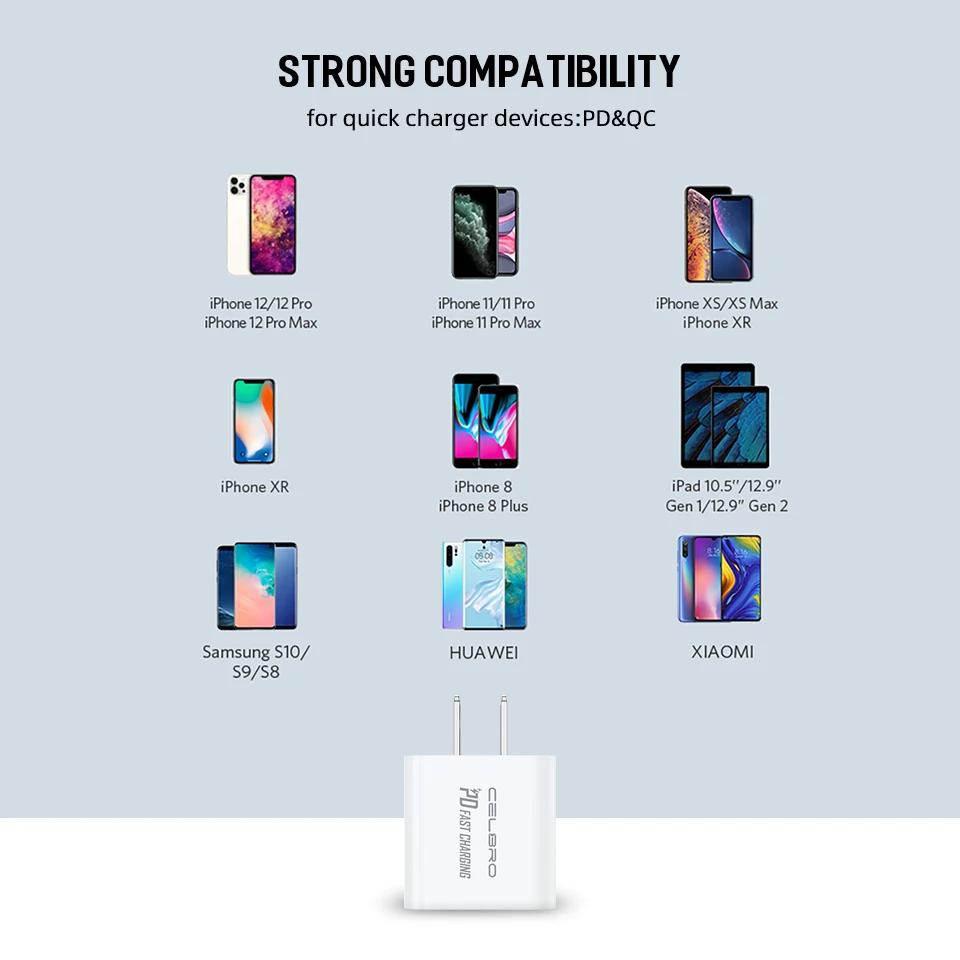18W зарядное устройство PD Type C для быстрой зарядки IPhone 12 Pro Max Мини зарядный кабель с