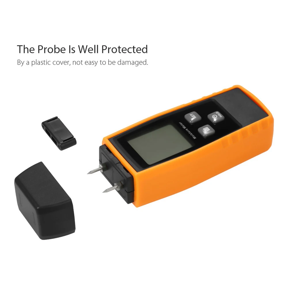 Мини-измеритель влажности цифровой ЖК-измеритель древесины детектор тестер с