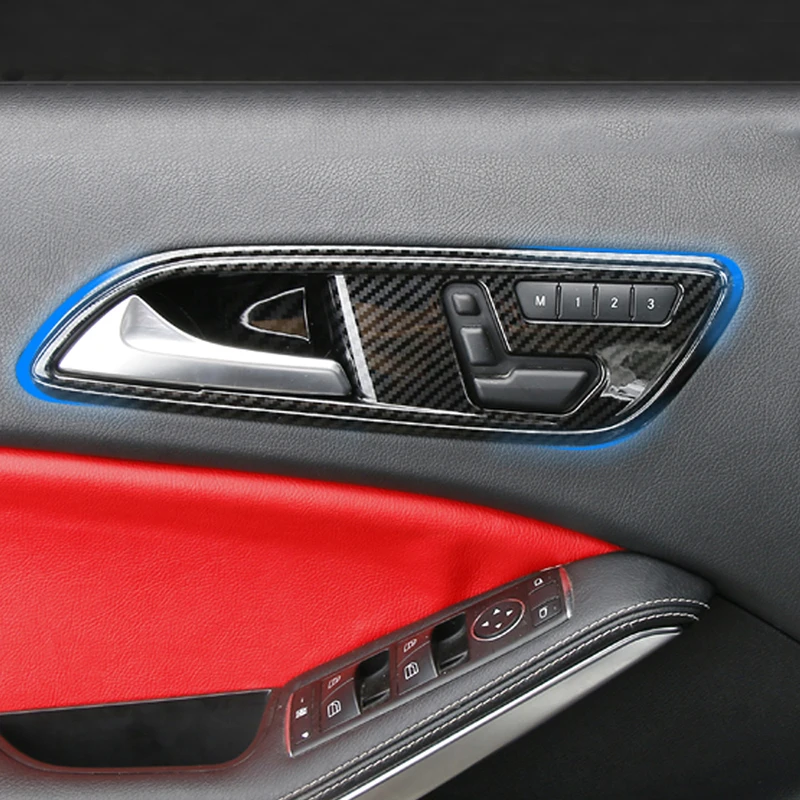 Gelinsi для Mercedes benz A class GLA w176 Авто из углеродного волокна дверная чаша рамка накладка
