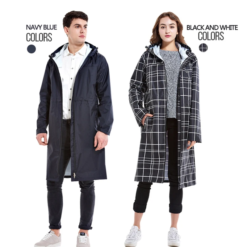 Длинный женский уличный дождевик унисекс Дождевик Пончо водостойкий для женщин