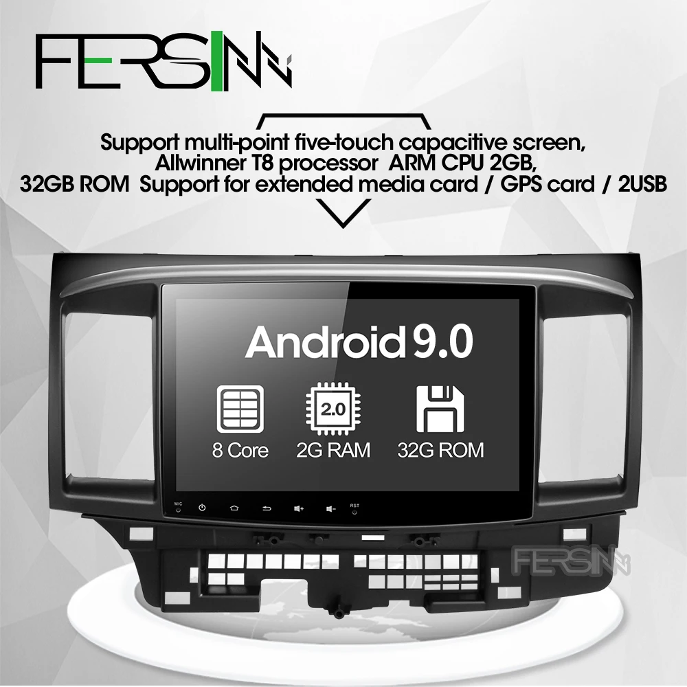 Fersinny CYS1060 2G Восьмиядерный Android 9 0 для Mitsubishi Lancer стерео Мультимедиа gps
