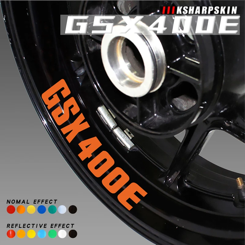 

Водонепроницаемые наклейки с логотипом на колесо мотоцикла, внутренний обод, светоотражающая модель для SUZUKI GSX400E GSX 400e gsx400e