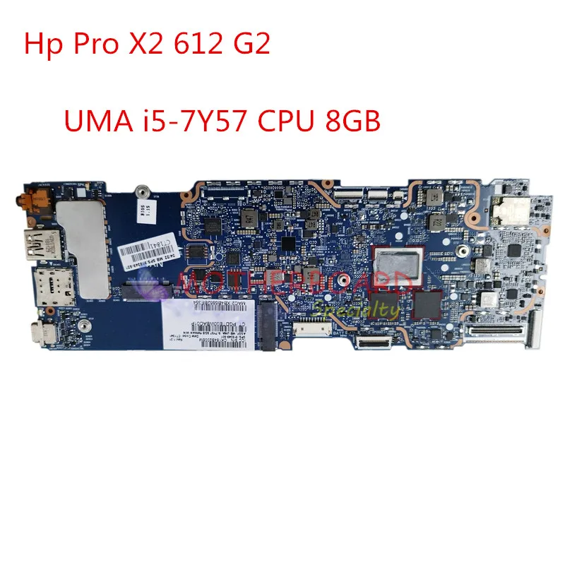 Для Hp Pro X2 612 G2 материнская плата для ноутбука UMA i5 7Y57 CPU 8 Гб 918349 001 601 501