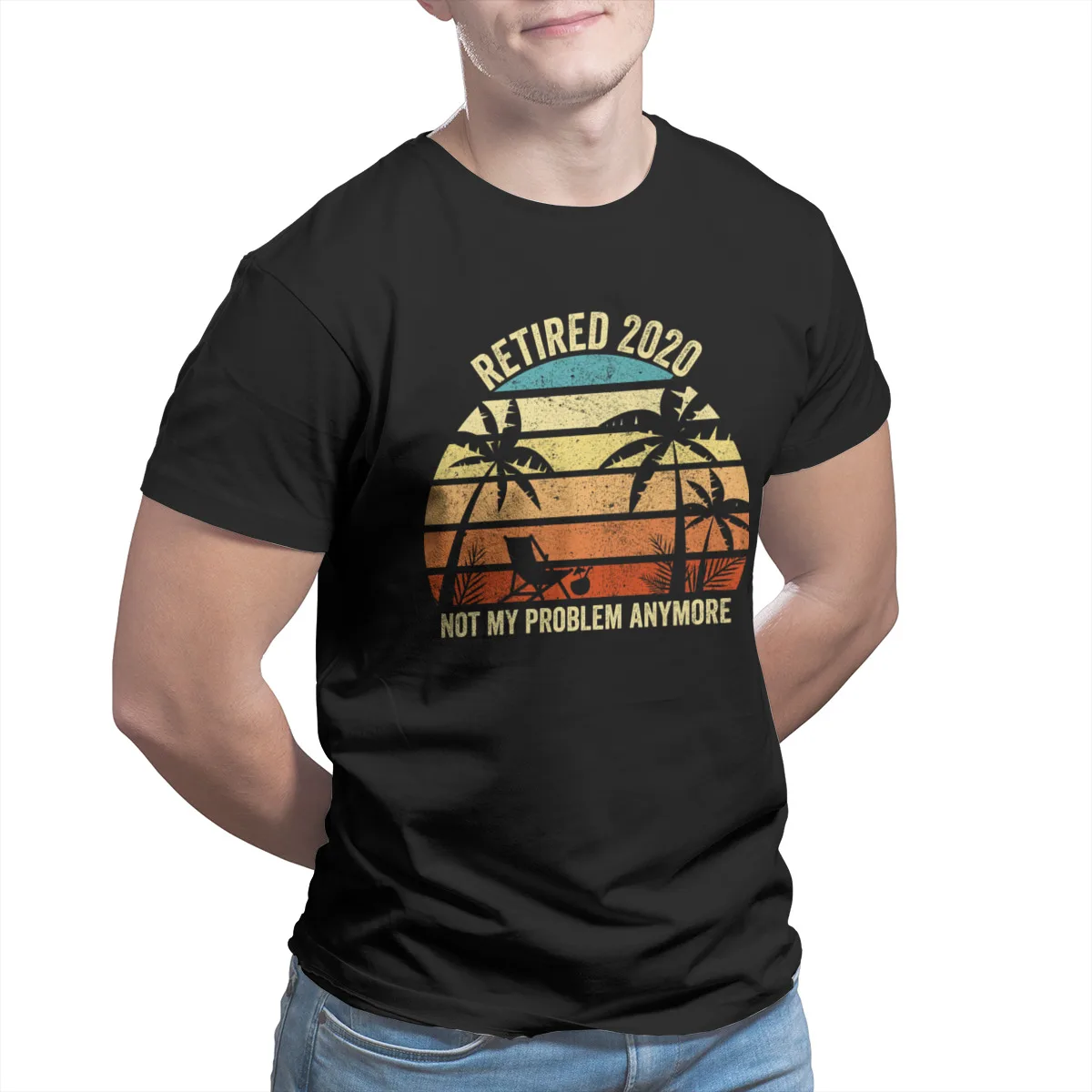 

Retired 2020 Not My Problem Anymore Cute Kawaii Anime Top quality Cool Tshirts 28333