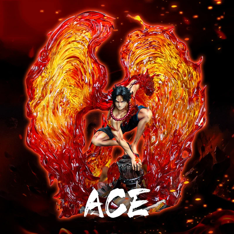 

28cm Anime Figure One Piece Ace Portgas D Ace Fire Fist Action Figure Japanese Anime PVC For Adult Action Figures Toys Gift