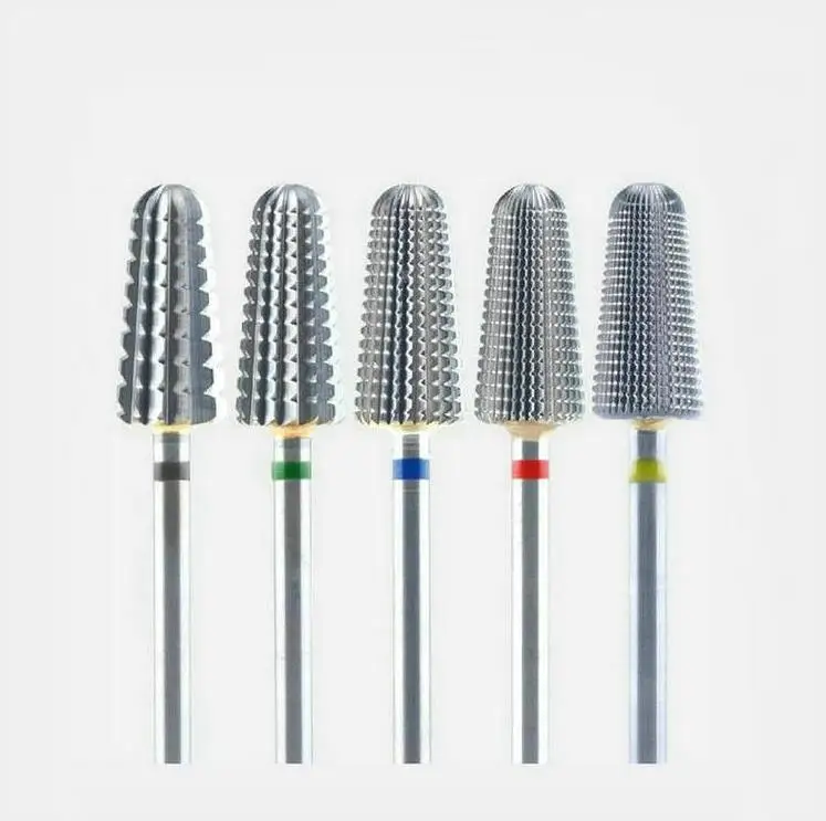 200pcs Carbide nail drill bits Two-way milling cutter art machine Equipment Accessory electric file hot | Красота и здоровье