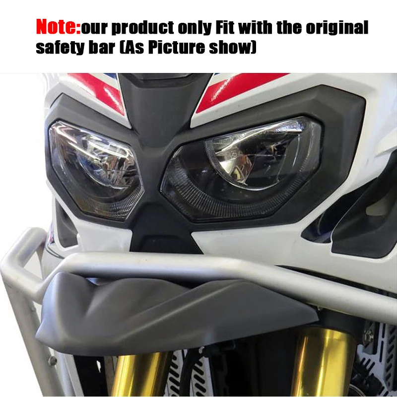 

Motorcycle Front Wheel Hugger Fender Nose Fairing Beak Extension Cowl Protector for Honda CRF1000L Africa Twin 2016-2019