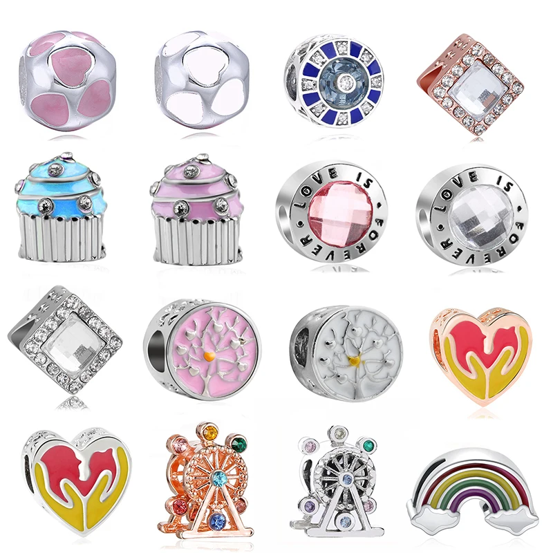 2 шт./лот Очаровательные бусы в виде животных из мультфильма изящный браслет