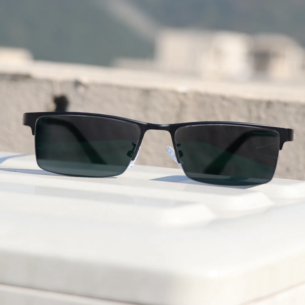 Мужские очки для чтения солнцезащитные фотохромные оптические стеклянные линзы