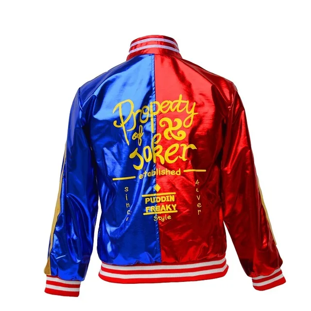 Костюм для косплея самоубийц футболка Харли отряд Квинн с монстром пальто куртка