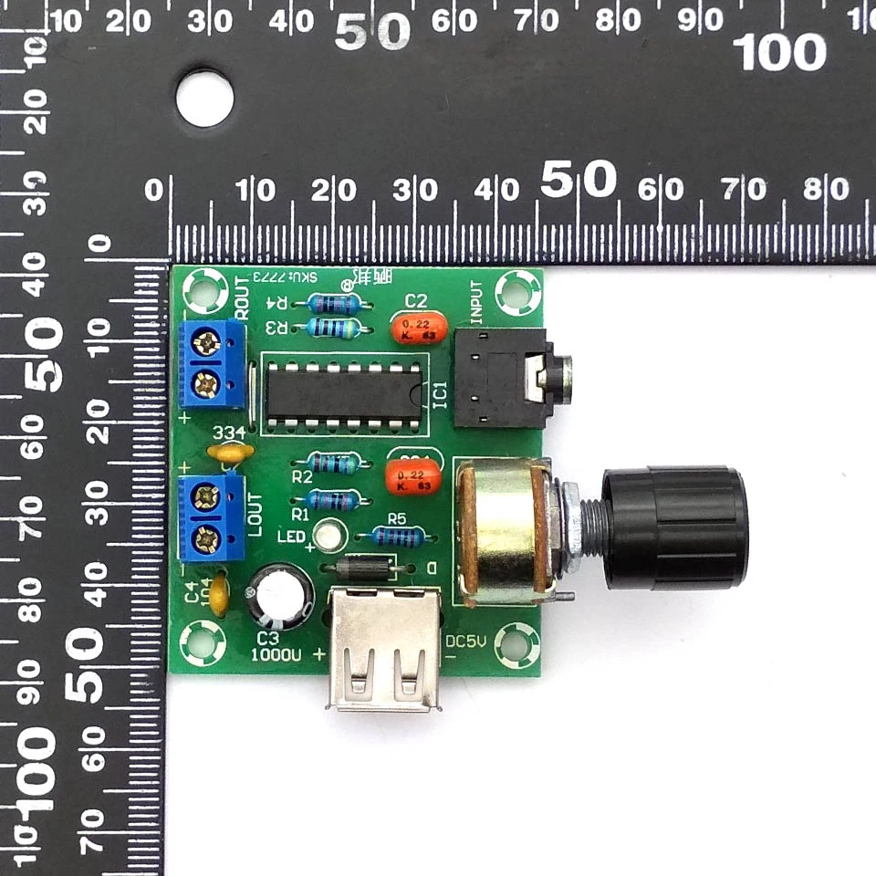 Мини-усилитель PM2038 5 В, USB-усилитель переменного и постоянного тока, усилители мощности 5Wx2, высокоточный продукт (art.: 7a418317e) - 7a418317e
