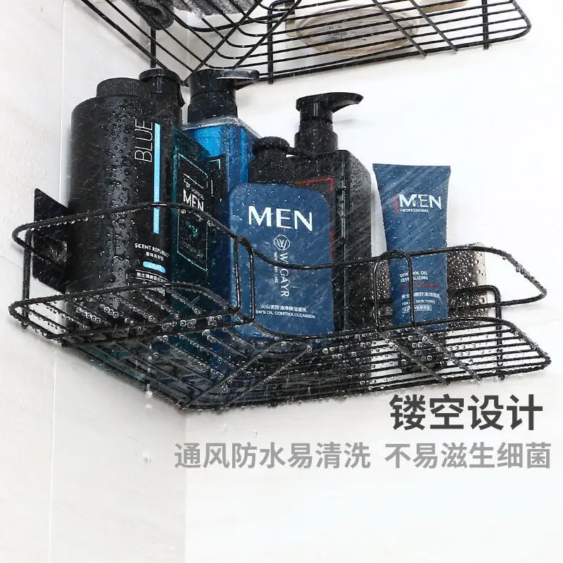 Ванная комната угловая полка для рама душевая кованый железный кухонный стеллаж