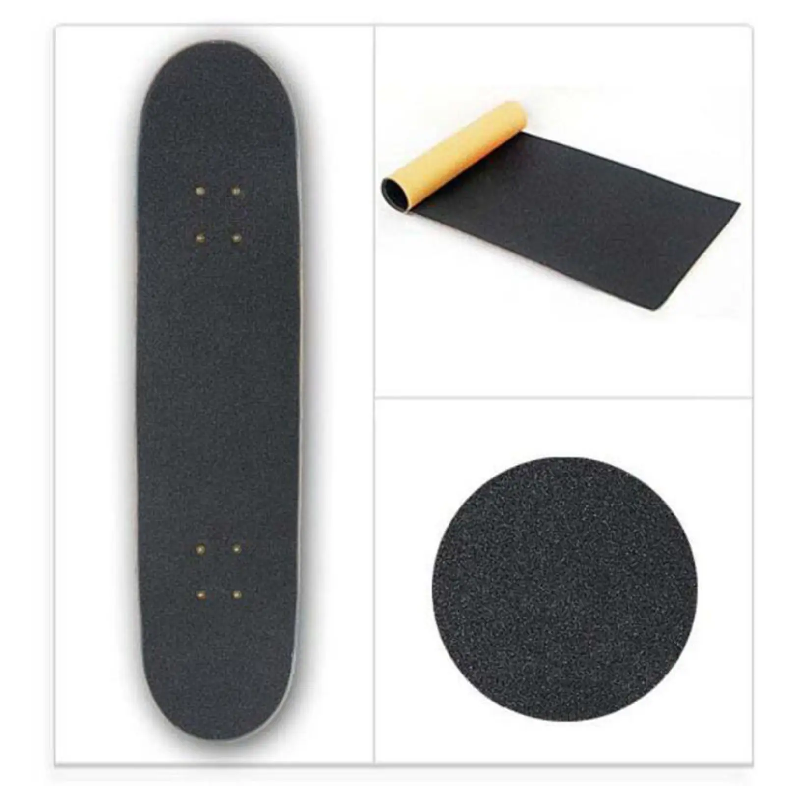 

DIY Black Skateboard Anti Slip Grip Tape for Scooter Board Stair Gun