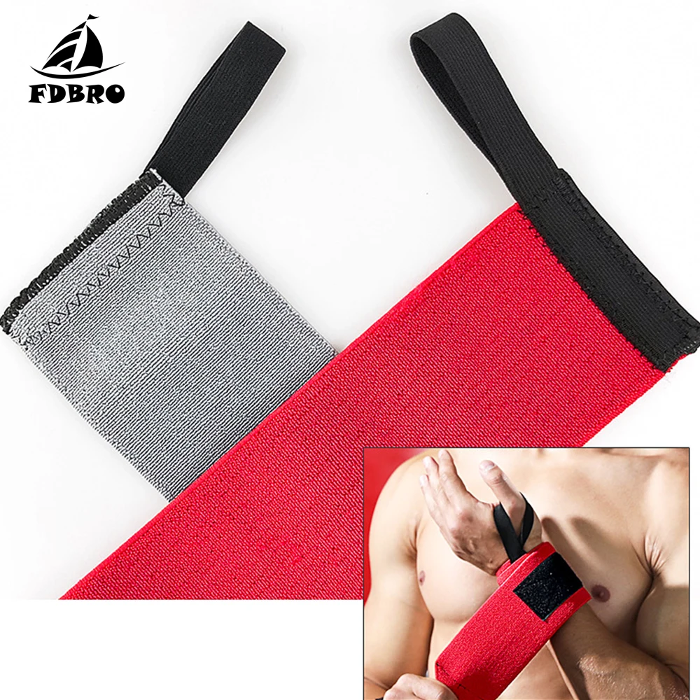 FDBRO браслет Спортивный Регулируемый Тяжелая атлетика компрессия Тренажерный Зал