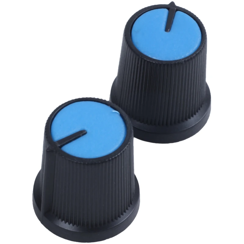 30 шт. пластик 6 мм в диаметре кнопки управления и поворотный потенциометр черный