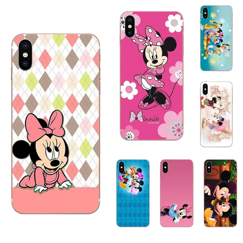 Мягкие чехлы для телефонов с рисунком Минни Маус huawei P7 P8 P9 P10 P20 P30 Lite Mini Plus Pro Y9 Prime P