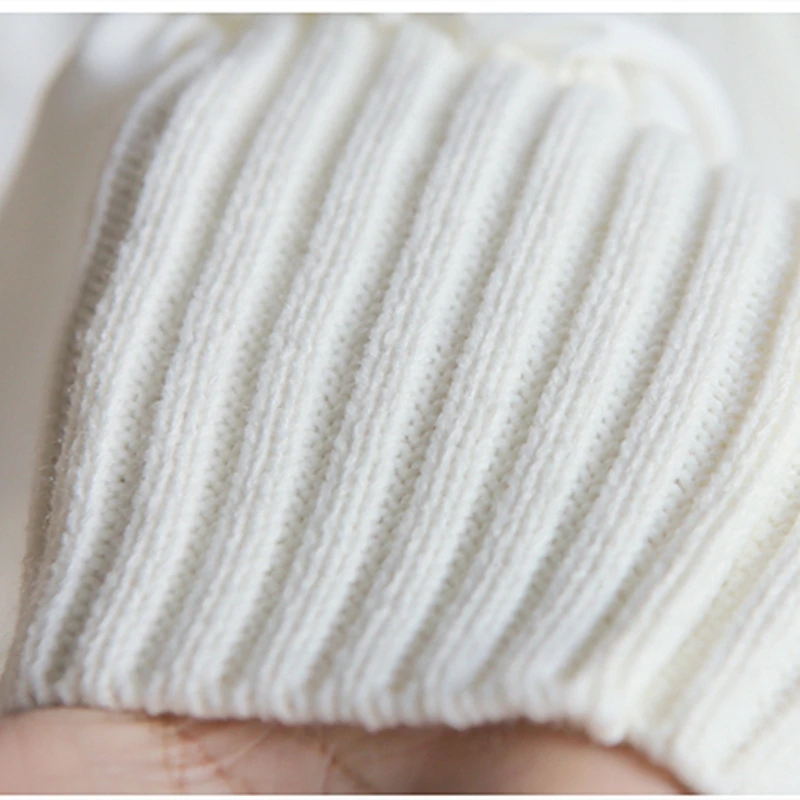 

Solid Color Slim Knitted Dress Winter 2020 New Women O-Neck Long Puff Sleeve Sweater Dress Fashion Warm Mini Dress
