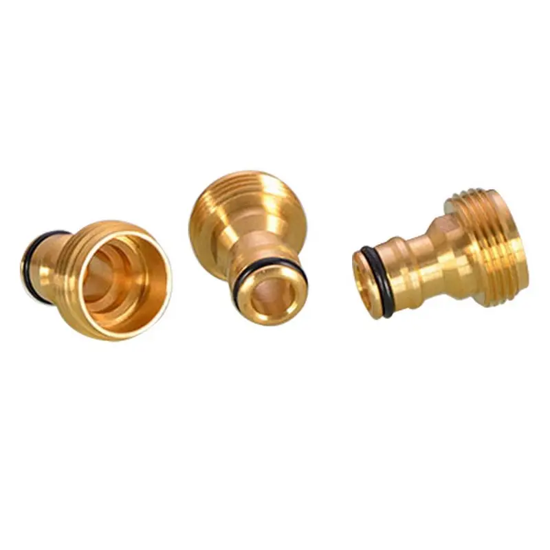 1/2~3/4 Fine Copper Garden Hose Tap Connector 3 Sizes Water Pipe Quick Easy Connect for Watering Irrigation System | Дом и сад