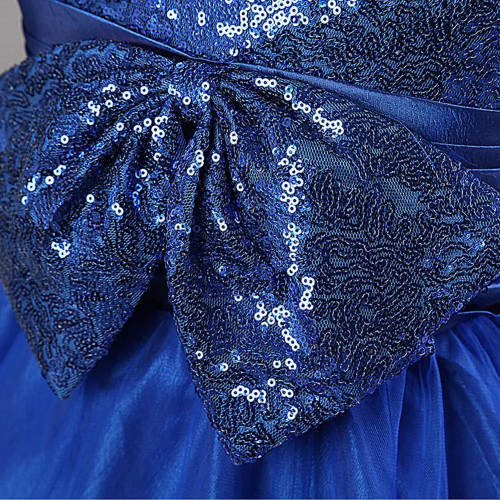 Летние платья для девочек платье принцессы с блестками праздничная одежда