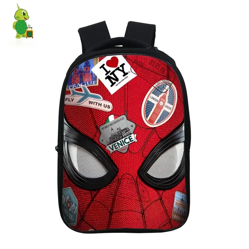 Рюкзак Mochila Человек-паук, дальний от дома, школьные сумки для подростков мальчиков и девочек, 14,5 Дюймов, детские сумки для книг, водонепроницаемые дорожные сумки - Цвет: 8