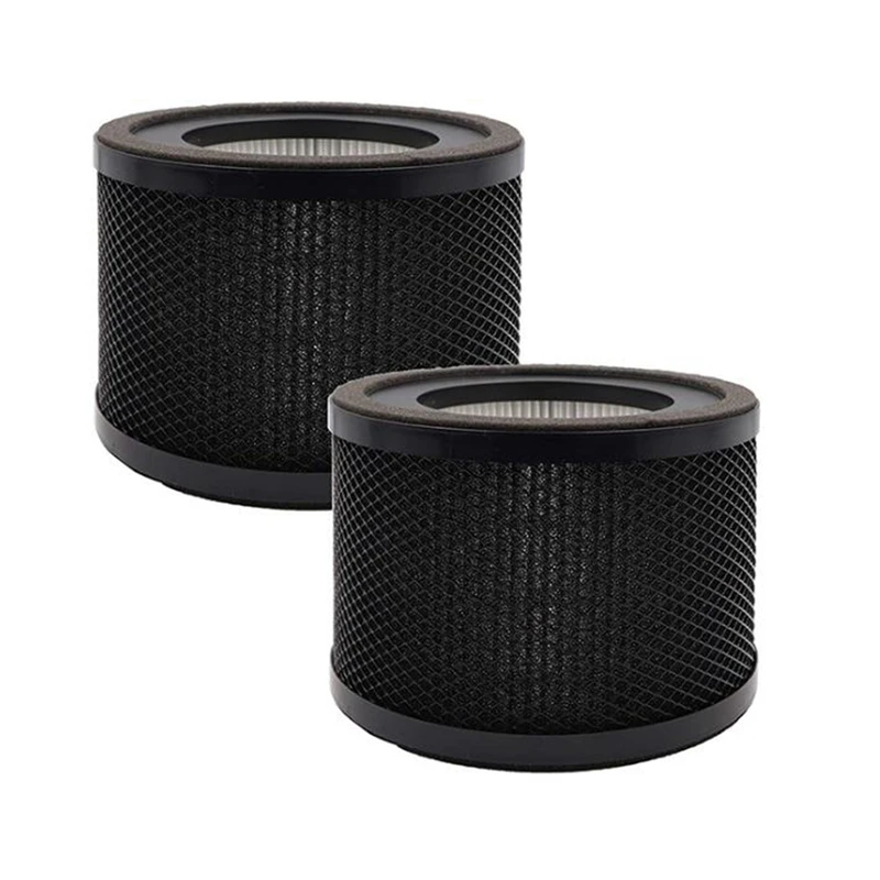 

2Pack Replacement 3-In-1 HEPA Air Filters Compatible for TaoTronics TT-AP001 / VAVA VA-EE014 Air Purifiers,Black