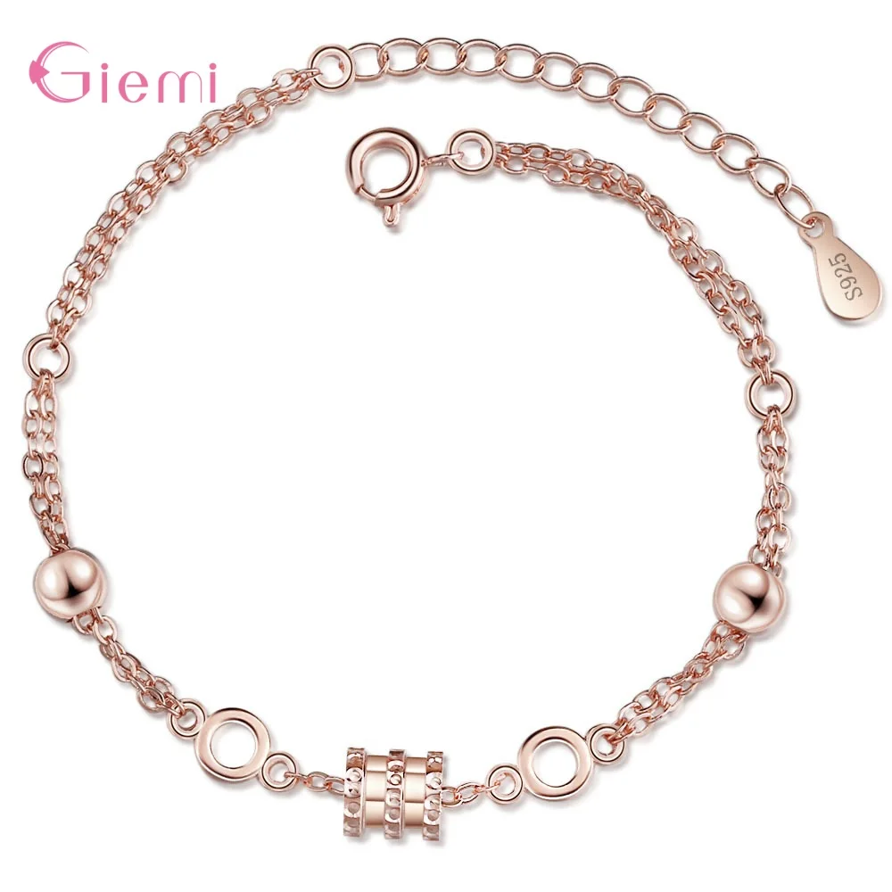 Модный шарм из стерлингового серебра 925 пробы с кубическим цирконием маленькие