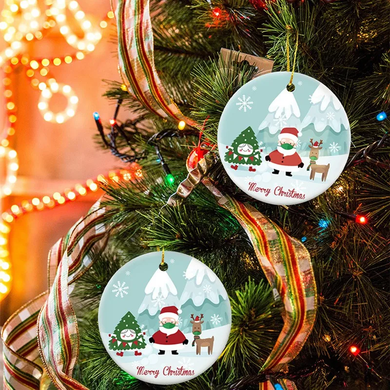 2020 Рождественская елка украшения Счастливого Рождества милый Санта 2 9 дюйма