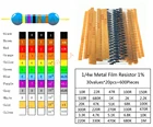 Комплект металлопленочных резисторов 14 Вт, набор 1% резисторов сделай сам, использование окрашенного кольца сопротивления (10 Ом1 МОм), 30 значений по 20 шт., 600 шт.партия