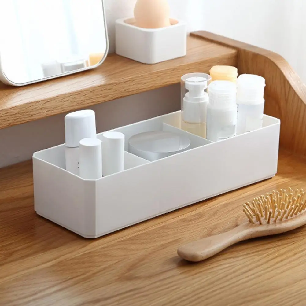 

Wide Application Rectangle Simple Beauty Jewelry Makeup Holder Organizer for Desktop