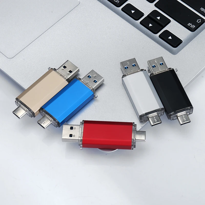 USB 3,0 type-C OTG USB флеш-накопитель 128 Гб 64 Гб Флешка 32 Гб 16 Гб Флешка 8 ГБ 4 ГБ карта памяти, Флеш накопитель USB ключ для Android/PC