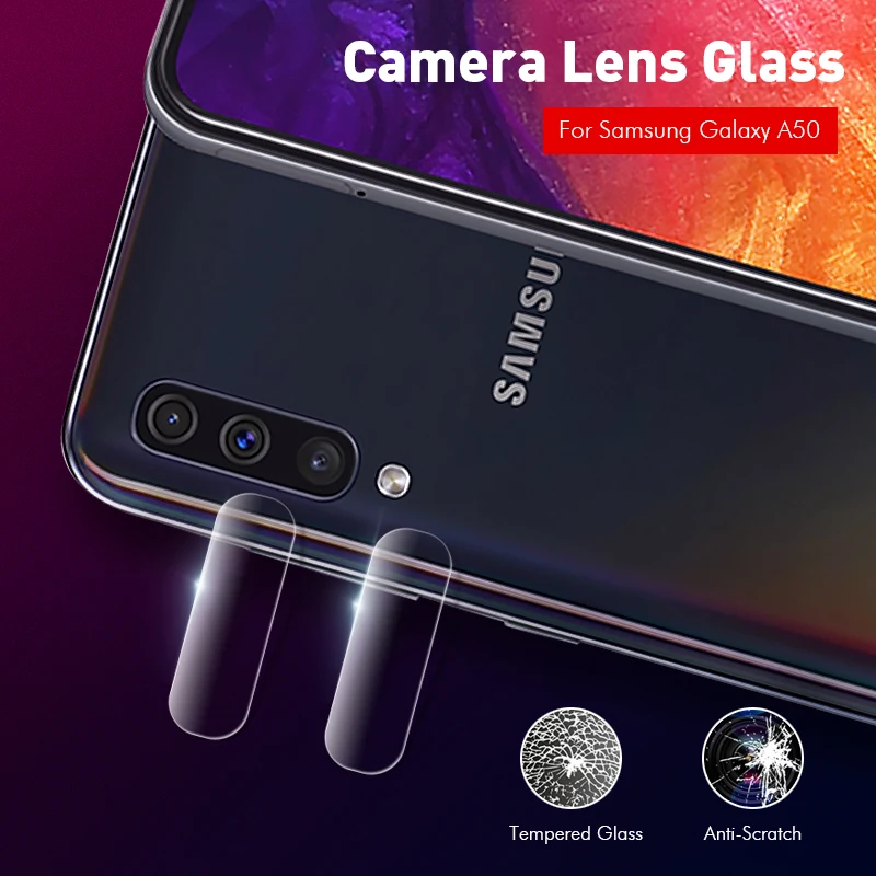 2 в 1 для samsung Galaxy A50 пленка для камеры протектор экрана защитное закаленное стекло для Galaxy SM A50 A505F A30 A70 A40