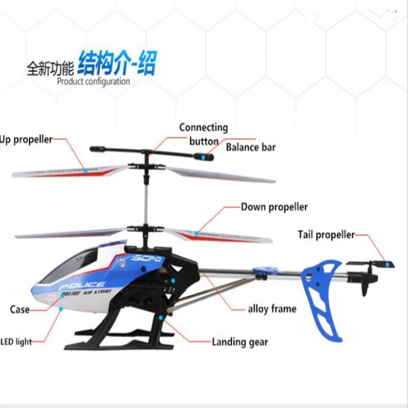 Large Remote Control Helicopter RC 50cm Future-X-Man Aeries 3.5ch Circleight Drone Anti-Drop Rechargeable Model Toy | Игрушки и хобби