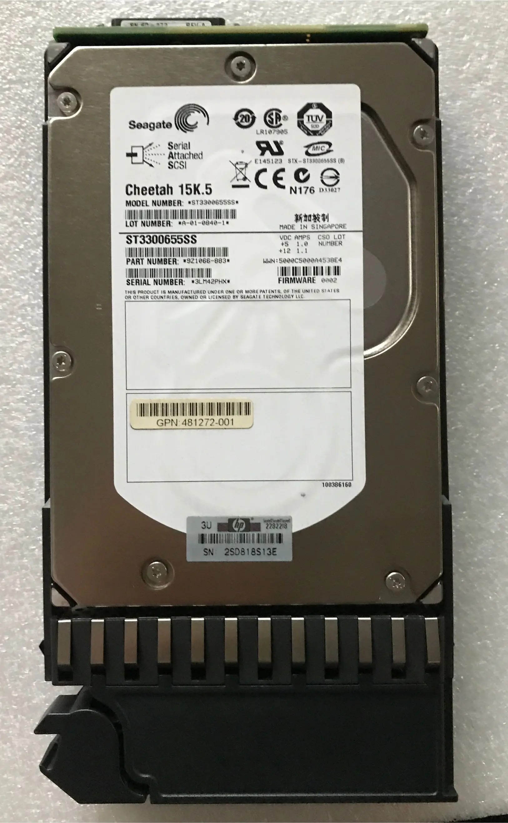 481272-001 480938-001 AJ736A 300G SAS 15K LFF 3 5 дюйма HDD для MSA 2000 | Компьютеры и офис