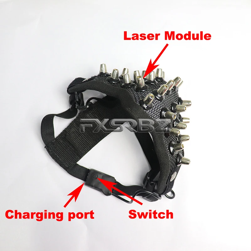 Модный красный лазерный пояс с поясом светящаяся маска светодиодный костюм для