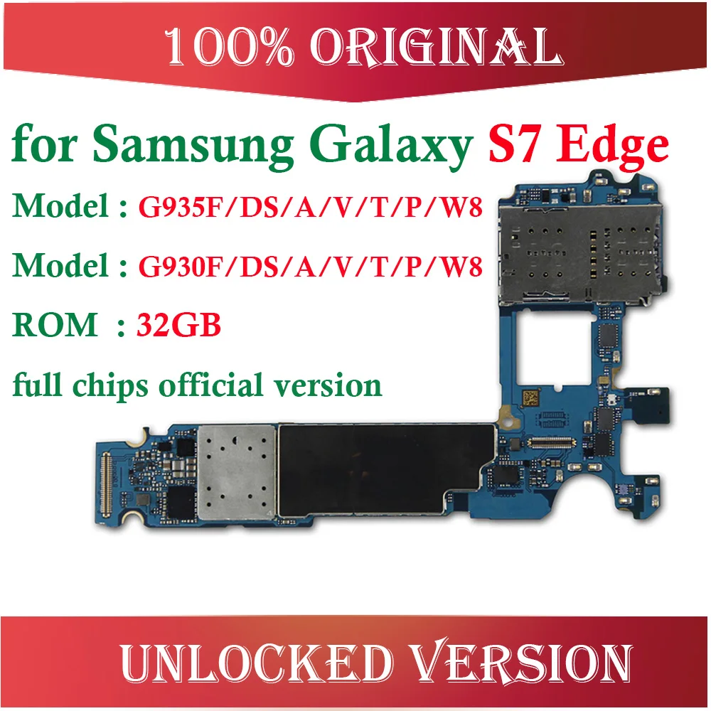 Протестировано для samsung Galaxy S7 Edge G935F G935FD больше моделей материнская плата разблокированная для S7 Edge логические чипы
