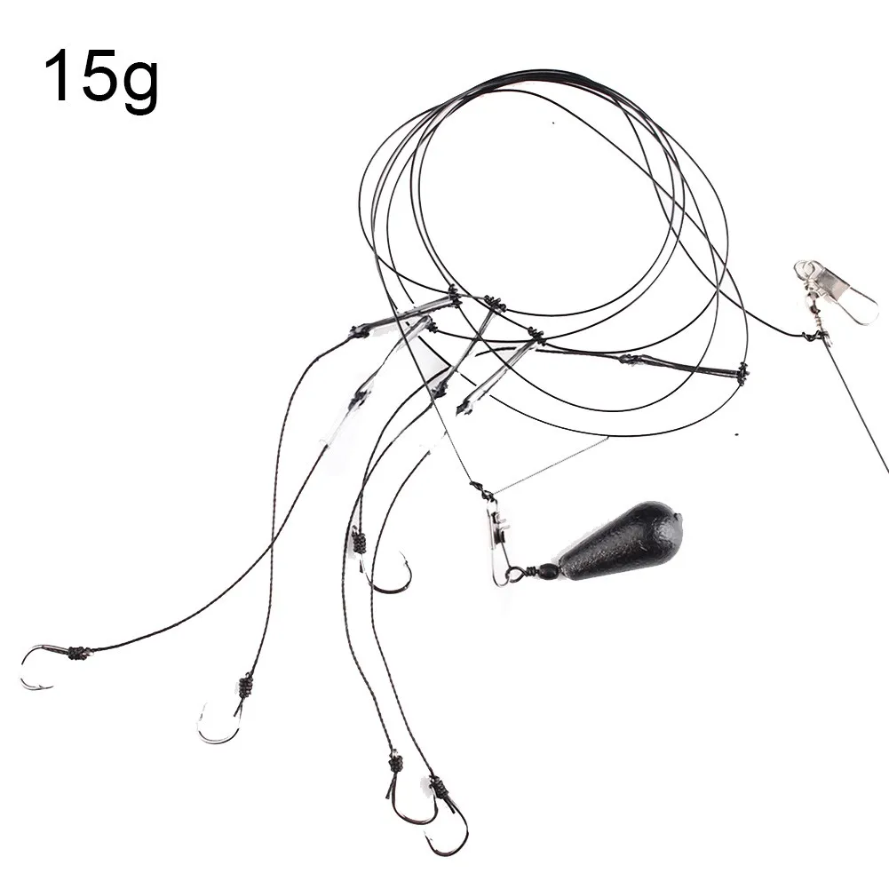 

Carp Fishing Hooks Hair Rigs With Leader Line Feeder Group Carp Hook With Swivel Fish Tackle Lures Baits String Hook Accessories