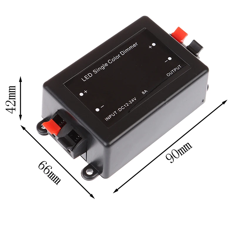 

12/24V 8A Single Color 3 Key LED Wireless Dimmer Controller+RF Remote Control