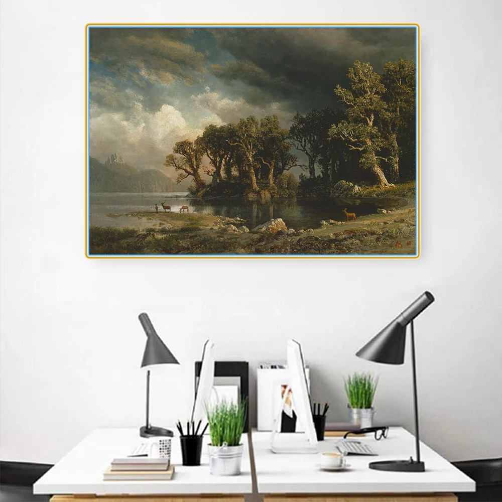 Картина на холсте Альберт бирштат грядущий шторм|Рисование и каллиграфия| |