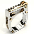 Мужские кольца в стиле панк, с механическими зубчатыми колесами, в стиле хип-хоп, рок-группа, ювелирные изделия, подарок на день Св. Валентина