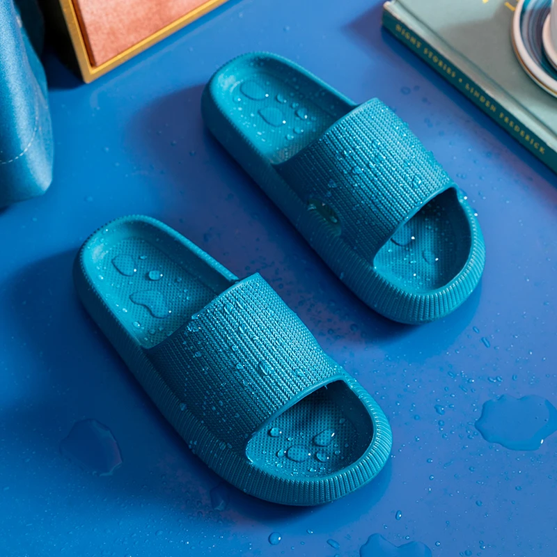 

Unisex Home Slippers Men Summer EVA Soft Sandals Thick Platform Indoor Women Shoes Non-slip Bathroom Flip Flops Zapatos Hombre