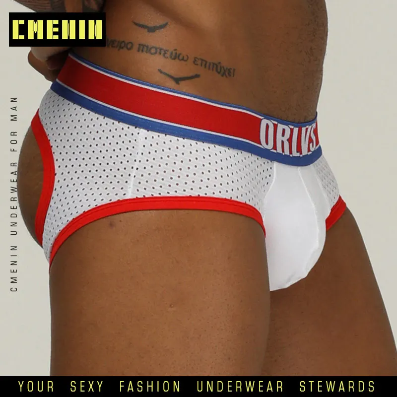 Мужское Сексуальное белье бикини трусы мужские сетчатые Masculina U Pouch Gay Blue jockstrap OR789|