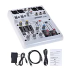 Ammoon AM-6R 8-канальный цифровой аудио смеситель микшерный пульт встроенный 48В Мощность Поддержка Мощность ed 5V Дополнительный внешний аккумулятор с адаптер USB