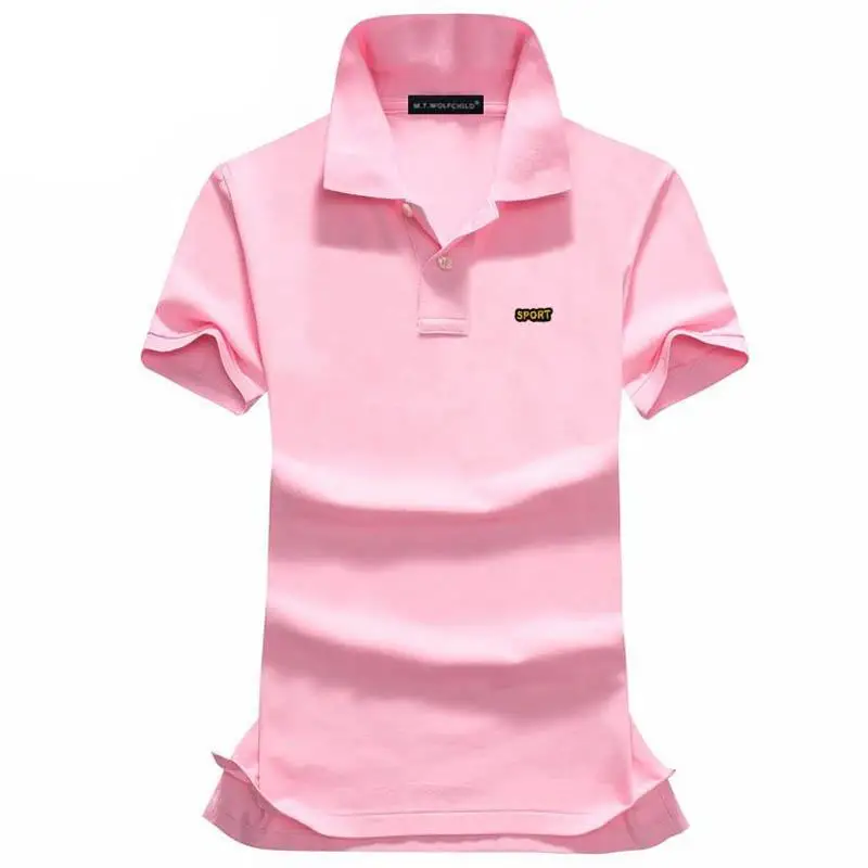 Женская Однотонная рубашка поло с коротким рукавом Повседневная приталенная из